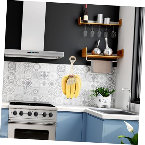 VALICLUD 2 Stück Teiliges Baumwoll bananen hängeseil Makramee Obstkorb Hängematte Kreative Aufbewahrung Platzsparend für Küche und Obstaufhängung von VALICLUD