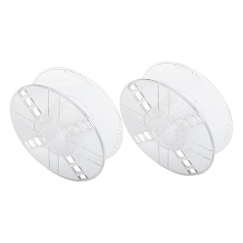 VALICLUD 2 Stück Teiliges Drucker Spulen aus Transparentem Kunststoff Hohle Filament Reels mit Glatter Oberfläche Vielseitiges Zubehör für Präzises Filamentmanagement Beim Druck VALICLUD 2 Stück Teiliges Drucker Spulen aus Transparentem Kunststoff Hohle Filament Reels mit Glatter Oberfläche Vielseitiges Zubehör für Präzises Filamentmanagement Beim Druck von VALICLUD