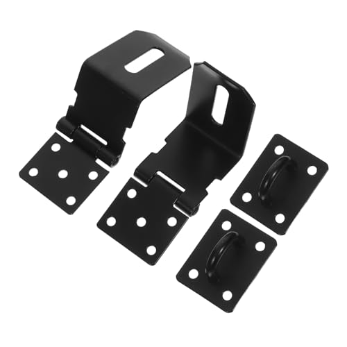 VALICLUD 2 Stück Teiliges Edelstahl Türsicherungsset Winkel Überfallriegel Wetterfest für Innen Außen Holzlatten Zäune Tore Werkzeugkisten Einfache Montage Robuste Sicherheitsverriegelung von VALICLUD