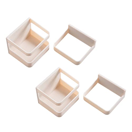 VALICLUD 2 Stück Teiliges Kreatives Wandmontiertes Regalsystem aus Robustem Abs mit Wasserablauf Abnehmbaren Fächern und Abgerundeten Kanten für Ordentliche Aufbewahrung von Regenschirmen von VALICLUD