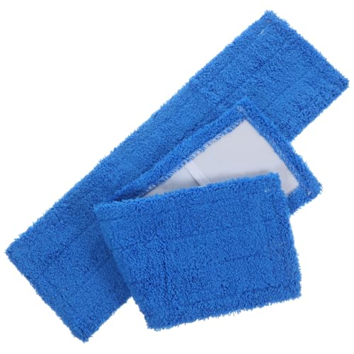 VALICLUD 2 Stück Teiliges Mop ersatzpad aus Korallenfleece Stark Saugfähig Schnell Trocknend Wiederverwendbar Kompatibel mit Flachmopp Geeignet für Holzböden Fliesen und Einfach zu von VALICLUD