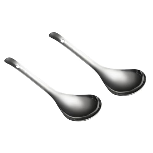 VALICLUD 2stücke Edelstahl Reispaddel Praktische Reislöffel Servierlöffel Küchenhelfer Leicht Zu Reinigen Silber VALICLUD 2stücke Edelstahl Reispaddel Praktische Reislöffel Servierlöffel Küchenhelfer Leicht Zu Reinigen Silber von VALICLUD