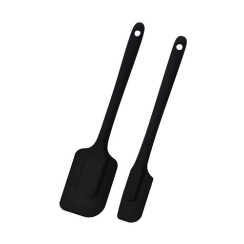 VALICLUD 2 Stück Teiliges Silikon Butter Spachtel Hitzebeständig Rutschfester Rundgriff Multifunktionale Küchenhelfer für Backen Kochen und Auftragen von Käse oder Erdnussbutter Schwarz VALICLUD 2 Stück Teiliges Silikon Butter Spachtel Hitzebeständig Rutschfester Rundgriff Multifunktionale Küchenhelfer für Backen Kochen und Auftragen von Käse oder Erdnussbutter Schwarz von VALICLUD