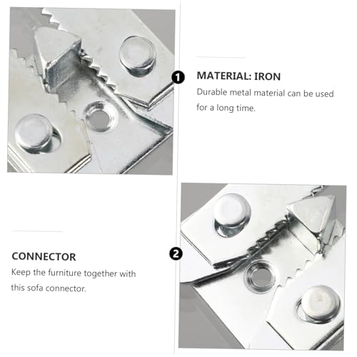 VALICLUD 2 Stück Teiliges Sofa Verbindungsstück aus Korrosionsbeständigem Modularer Möbelclip für Polstermöbel Einfache Montage und Demontage für Wohnzimmer und Büroeinrichtung VALICLUD 2 Stück Teiliges Sofa Verbindungsstück aus Korrosionsbeständigem Modularer Möbelclip für Polstermöbel Einfache Montage und Demontage für Wohnzimmer und Büroeinrichtung von VALICLUD