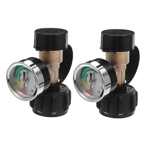 VALICLUD 2 Stück Teiliges Tankadapter Manometer Messing Gasdruckanzeige Sicherer Adapter für Camping Grill Heizung Vielseitig Kompatibel Bequeme Nachfüllung VALICLUD 2 Stück Teiliges Tankadapter Manometer Messing Gasdruckanzeige Sicherer Adapter für Camping Grill Heizung Vielseitig Kompatibel Bequeme Nachfüllung von VALICLUD