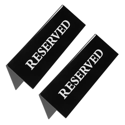 VALICLUD 2 Stück Teiliges Tischschild Reserviert V förmig Modern Dekoratives Wiederverwendbares Multifunktionales Aufsteller schild für Restaurant Veranstaltung Büro und Spielspaß von VALICLUD