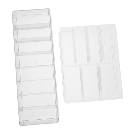 VALICLUD 2 Stück Teiliges Transparent Kosmetik Aufbewahrungsbox Abnehmbar Multifach Unterteilt Praktischer Desktop Organizer für Schminktisch und Makeup Aufbewahrung VALICLUD 2 Stück Teiliges Transparent Kosmetik Aufbewahrungsbox Abnehmbar Multifach Unterteilt Praktischer Desktop Organizer für Schminktisch und Makeup Aufbewahrung von VALICLUD