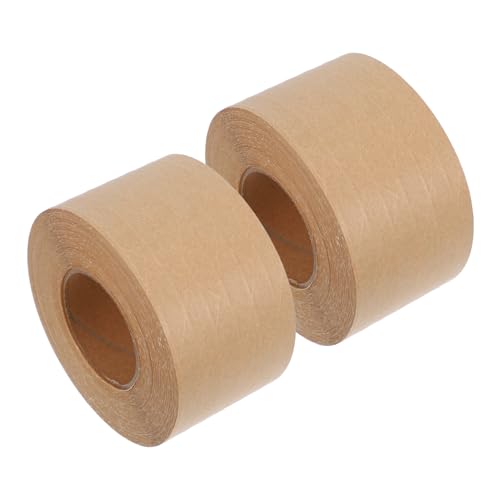 VALICLUD 2 Stück Teiliges Verstärktes Kraftpapier klebeband mit Wasseraktiviertem Geruchsfreiem Haftkleber Faserverstärkt Stark Haftend Braunes Verpackungsband für Sichere VALICLUD 2 Stück Teiliges Verstärktes Kraftpapier klebeband mit Wasseraktiviertem Geruchsfreiem Haftkleber Faserverstärkt Stark Haftend Braunes Verpackungsband für Sichere von VALICLUD