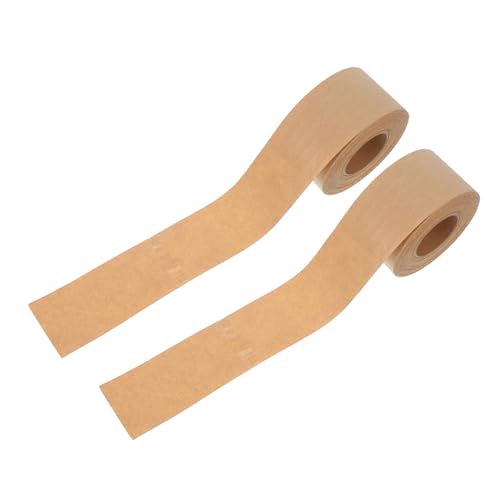 VALICLUD 2 Stück Teiliges Wasseraktiviertes Kraftpapierband mit Verstärkung Reißfestes Gummiertes Packband Braunes Verstärktes Verpackungsband für Sicheres Versiegeln von Kartons und VALICLUD 2 Stück Teiliges Wasseraktiviertes Kraftpapierband mit Verstärkung Reißfestes Gummiertes Packband Braunes Verstärktes Verpackungsband für Sicheres Versiegeln von Kartons und von VALICLUD
