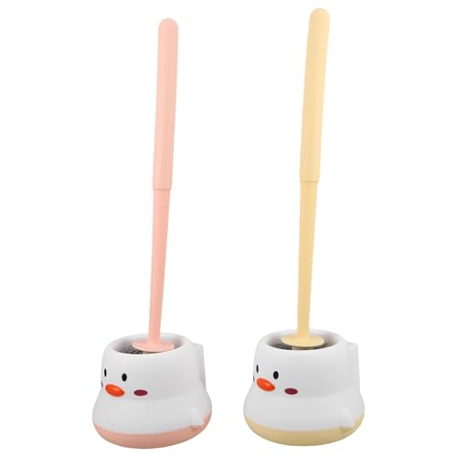 VALICLUD 2 Stück Toilettenbürste mit langem Griff und Halter Langlebige Kunststoffbürste für gründliche Reinigung frei von Toten Ecken Multifunktional für Bad und WC wandmontierbar VALICLUD 2 Stück Toilettenbürste mit langem Griff und Halter Langlebige Kunststoffbürste für gründliche Reinigung frei von Toten Ecken Multifunktional für Bad und WC wandmontierbar von VALICLUD