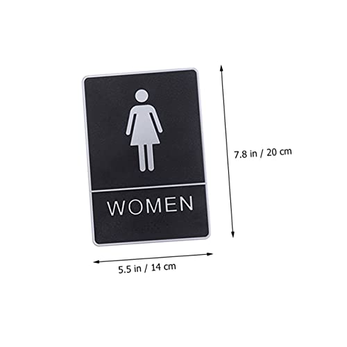 VALICLUD 2 Stück Toilettenschild Selbstklebend für Damen und Herren mit Lesbarem Symbol Geeignet für Glatte Oberflächen Wie Fliesen und Glas Einfache Montage ohne Bohren für Wc türen und VALICLUD 2 Stück Toilettenschild Selbstklebend für Damen und Herren mit Lesbarem Symbol Geeignet für Glatte Oberflächen Wie Fliesen und Glas Einfache Montage ohne Bohren für Wc türen und von VALICLUD