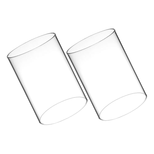 VALICLUD 2 Stück Transparente Glas kerzenhüllen Hitzebeständig Windgeschützt Sicherheits kerzenabdeckung Stilvolle Dekoration für Drinnen und Draußen VALICLUD 2 Stück Transparente Glas kerzenhüllen Hitzebeständig Windgeschützt Sicherheits kerzenabdeckung Stilvolle Dekoration für Drinnen und Draußen von VALICLUD