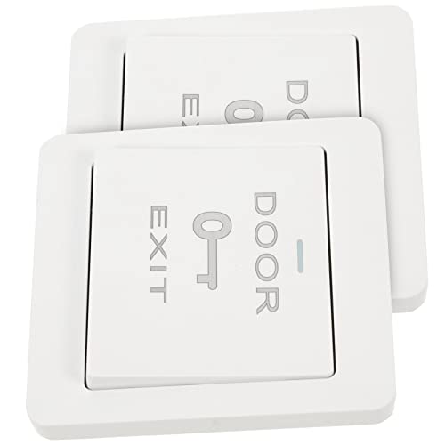 VALICLUD 2 Stück Türzugangs Taster Abdeckung Zurücksetzender Wandplatten Schutz für Zugangskontrollsysteme Leicht Installierbar für Restaurants und VALICLUD 2 Stück Türzugangs Taster Abdeckung Zurücksetzender Wandplatten Schutz für Zugangskontrollsysteme Leicht Installierbar für Restaurants und von VALICLUD