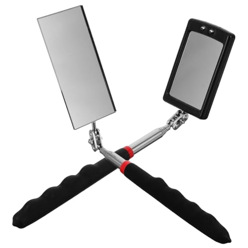 VALICLUD 2 Stück Verstellbarer Auto inspektionsspiegel Flexibler Teleskopierbarer Unterboden spiegel mit LED beleuchtung Quadratisch und Rechteckig Vielseitiges Fahrzeugprüfwerkzeug für VALICLUD 2 Stück Verstellbarer Auto inspektionsspiegel Flexibler Teleskopierbarer Unterboden spiegel mit LED beleuchtung Quadratisch und Rechteckig Vielseitiges Fahrzeugprüfwerkzeug für von VALICLUD