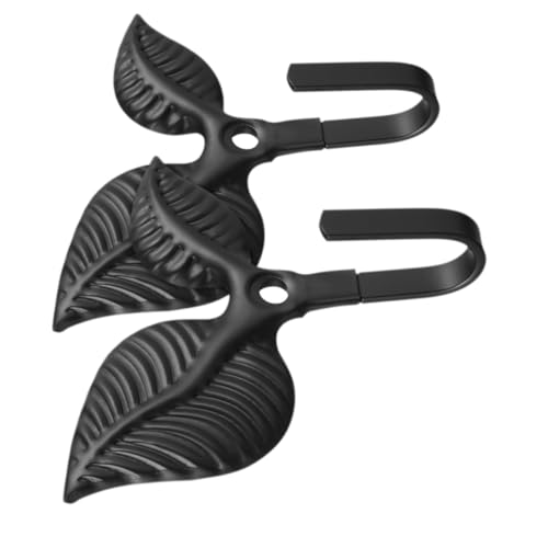 VALICLUD 2 Stück Vintage Blattform Wandhaken aus Robustem Metall Dekorativer Baumblatt Garderobenhaken Wandmontierter Mehrzweck Kleiderhaken für Wohnzimmer und Zuhause Langlebig und von VALICLUD