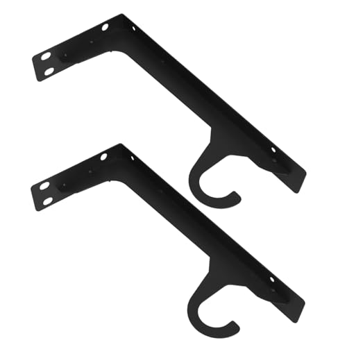 VALICLUD 2 Stück Wandmontierte Schwere Kleiderstangenhalter mit Haken Kleiderschrank Stützhalter für Schlafzimmer Wohnzimmer Stabiler Metall Haltewinkel für Garderobenregal und Aufhängung VALICLUD 2 Stück Wandmontierte Schwere Kleiderstangenhalter mit Haken Kleiderschrank Stützhalter für Schlafzimmer Wohnzimmer Stabiler Metall Haltewinkel für Garderobenregal und Aufhängung von VALICLUD