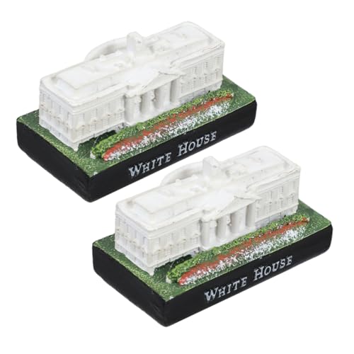 VALICLUD 2 Stück Weißes Haus Modell Statue aus Resin Dc Souvenir Skulptur für Heimdekoration Desktop Ornament für Wohnzimmer und Büro VALICLUD 2 Stück Weißes Haus Modell Statue aus Resin Dc Souvenir Skulptur für Heimdekoration Desktop Ornament für Wohnzimmer und Büro von VALICLUD