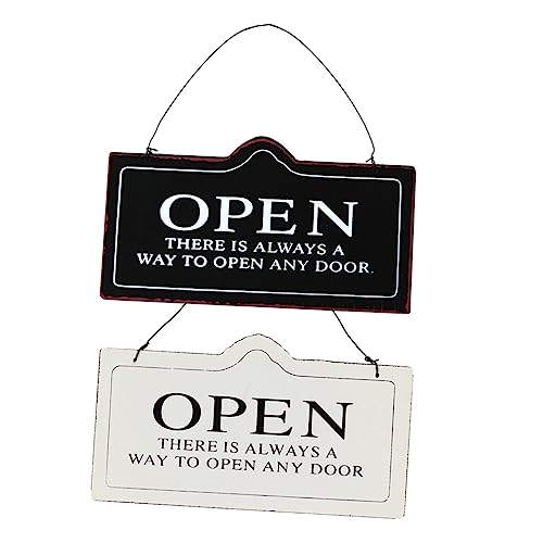 VALICLUD 2 Stück Wendbares Holzschild Vintage Open Closed Schild für Geschäfte Restaurants Doppelseitiges Türschild Schwarz und Weiß Einfache und Wanddekoration VALICLUD 2 Stück Wendbares Holzschild Vintage Open Closed Schild für Geschäfte Restaurants Doppelseitiges Türschild Schwarz und Weiß Einfache und Wanddekoration von VALICLUD