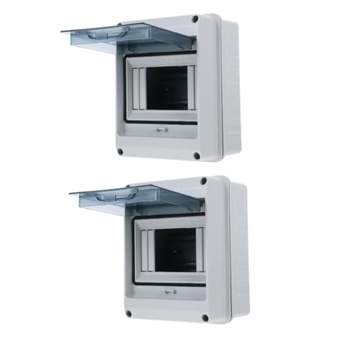 VALICLUD 2 Stück Wetterfeste Verteilerbox mit Transparentem Fenster Robuste Outdoor Schutzbox für Stromverteilung Vielseitige Sicherungskasten aufputzlösung für Ladepunkte und Außenbereich von VALICLUD