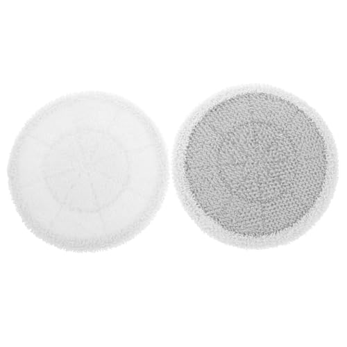 VALICLUD 2 Stück Wiederverwendbare Mop Pads Kompatibel mit Samz Seu Dampfreiniger Waschbare Baumwoll bodenwischbezüge mit Hoher Saugfähigkeit für Parkett und Fliesen von VALICLUD