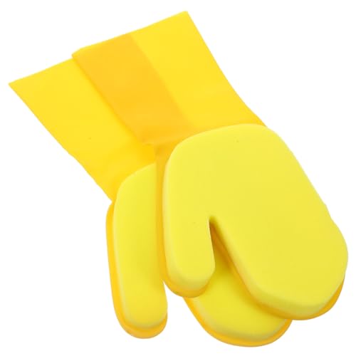 VALICLUD 2 Stück Wiederverwendbare Reinigungshandschuhe aus Gelbem Schwamm Latex Haushaltsgummihandschuhe für Küchen und Geschirrreinigung Robust Hautfreundlich zum Putzen und Spülen VALICLUD 2 Stück Wiederverwendbare Reinigungshandschuhe aus Gelbem Schwamm Latex Haushaltsgummihandschuhe für Küchen und Geschirrreinigung Robust Hautfreundlich zum Putzen und Spülen von VALICLUD