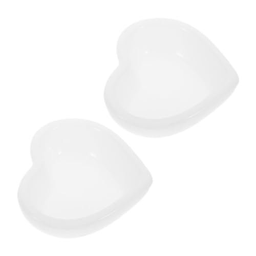 VALICLUD 2 Stück handgefertigte Form Schalenform Form in Herzform Tablett Harzform Formen aus Epoxidharz Schale Harzform silikonharzform für DIY tablett Ringform aus Harz Kieselgel Weiß von VALICLUD