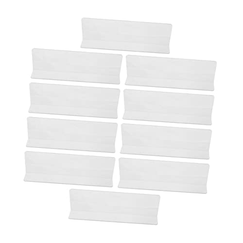VALICLUD 20stücke Regalteiler Aus Kunststoff Transparenter Schilderhalter Für Supermarkt Regal Separator Organizer Für Schränke Küchenschränke Getränke Brot Kekse VALICLUD 20stücke Regalteiler Aus Kunststoff Transparenter Schilderhalter Für Supermarkt Regal Separator Organizer Für Schränke Küchenschränke Getränke Brot Kekse von VALICLUD