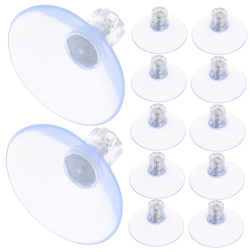 VALICLUD 20 Stück Glastisch Saugnapfmuttern Fenster Saugnäpfe Glassaugerhalter Saugnapf Mit Schraube Saugnapf Mit Schraube Klare Schraub Saugnäpfe Einschraub Transparent von VALICLUD