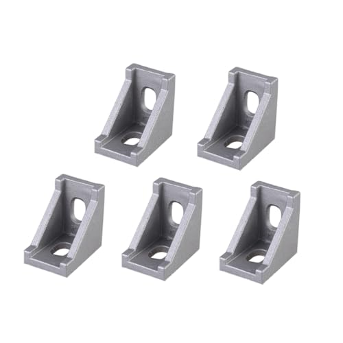 VALICLUD 20 Stück Teiliges Aluminium Eckwinkel Aluminiumprofil Befestigung Modell Seidenmatt Poliert Stabile Verbindung Drucker Cnc Roboter Rahmen von VALICLUD