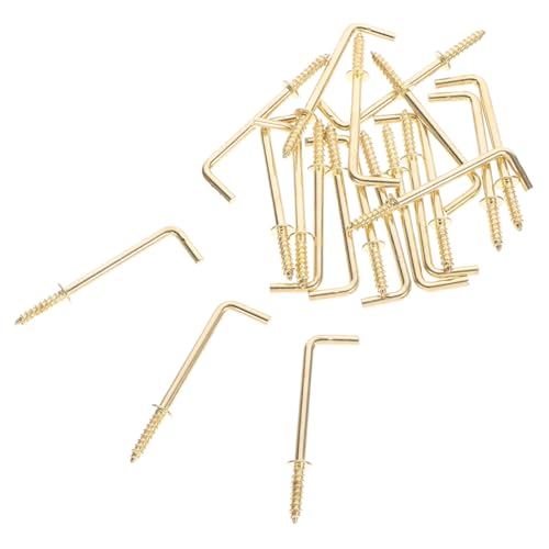 VALICLUD 20 Stück Teiliges Förmige Schraubhaken aus Rostfreiem Selbstschneidend Goldfarben Robust und Langlebig zum Aufhängen in Haushalt Büro Restaurant und Hotel Glatte Oberfläche VALICLUD 20 Stück Teiliges Förmige Schraubhaken aus Rostfreiem Selbstschneidend Goldfarben Robust und Langlebig zum Aufhängen in Haushalt Büro Restaurant und Hotel Glatte Oberfläche von VALICLUD