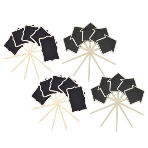 VALICLUD 20 Stück Teiliges Holz pflanzenschilder mit Stab Multifunktionale Gartenetiketten zum Beschriften Dekorative Mini kreidetafeln für Pflanzen Blumen Kräuter als Garten von VALICLUD