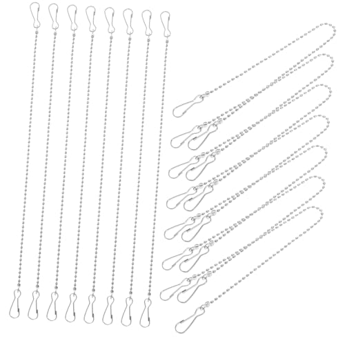 VALICLUD 20 Stück Teiliges Langlebige Legierungs Hängerkette mit Haken Vielseitig Einsetzbar zum Aufhängen von Schildern Pflanzgefäßen und Deko Einfache Montage Geeignet für Innen und VALICLUD 20 Stück Teiliges Langlebige Legierungs Hängerkette mit Haken Vielseitig Einsetzbar zum Aufhängen von Schildern Pflanzgefäßen und Deko Einfache Montage Geeignet für Innen und von VALICLUD