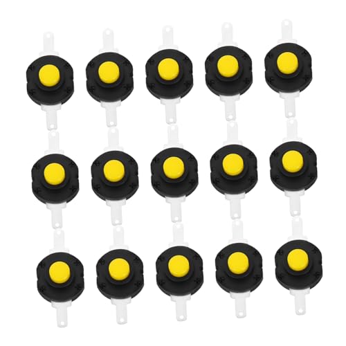 VALICLUD 20 Stück Teiliges Push Button Schalter mit Selbstverriegelung Gerader Pin Kompatibel als Taschenlampen Ersatzteil Einfacher Einbau Ergonomisch Langlebig DIY Lichtschalter von VALICLUD
