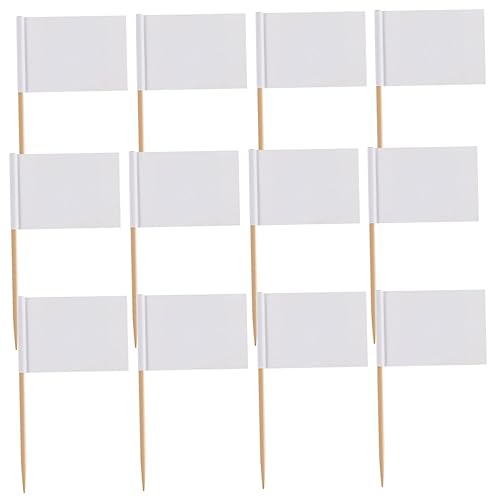 VALICLUD 200 Stück Dekorative Zahnstocher Fahnen Diy Party Topper für Hochzeiten Feiern Weihnachtsfeste Leichte Beschreibbare Papierfahnen Holzspießen VALICLUD 200 Stück Dekorative Zahnstocher Fahnen Diy Party Topper für Hochzeiten Feiern Weihnachtsfeste Leichte Beschreibbare Papierfahnen Holzspießen von VALICLUD