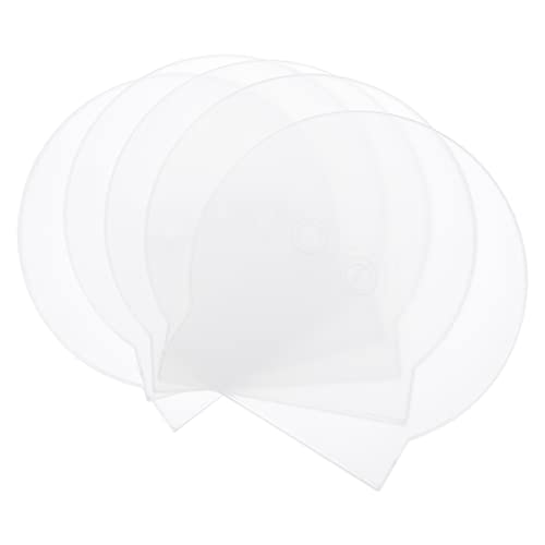 VALICLUD 20stücke Cd-aufbewahrungshülle Aus Kunststoff Schlichtes Design Hohe Stabilität Stoßdämpfung Schutz Vor Kratzern Und Stößen Kompakt Und Leicht Für Optische Discs von VALICLUD