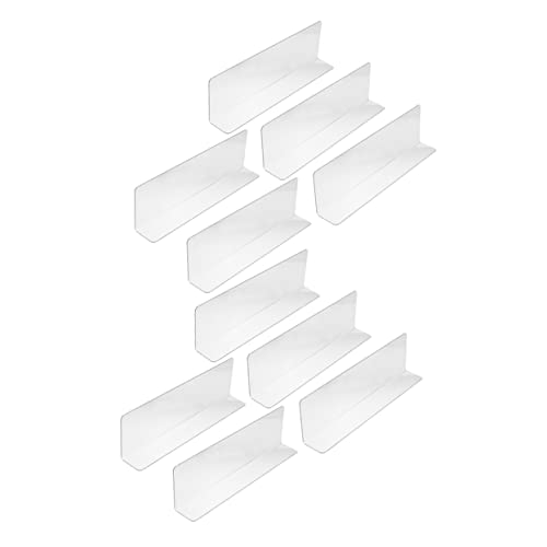 VALICLUD 20stücke Regalteiler Aus Kunststoff Transparent Für Supermärkte Als Regaltrenner Organizer Schrankseparatoren Robust Und Langlebig von VALICLUD