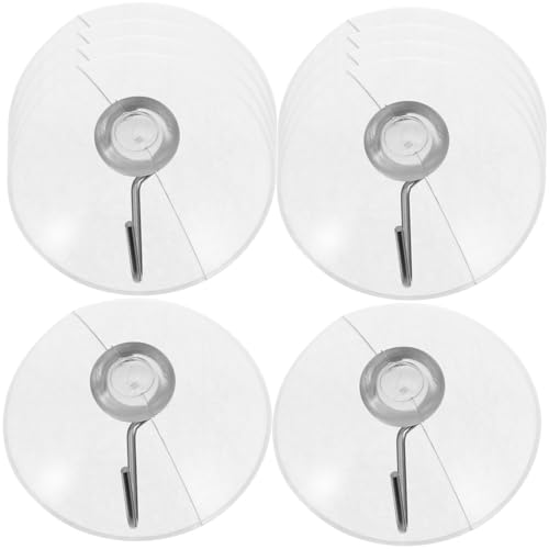 VALICLUD 24 Stück PVC Saugnapf Haken Transparente Schwere Wandhaken für Badezimmer und Küche Installieren Bohren Hält Vielseitig Einsetzbar von VALICLUD