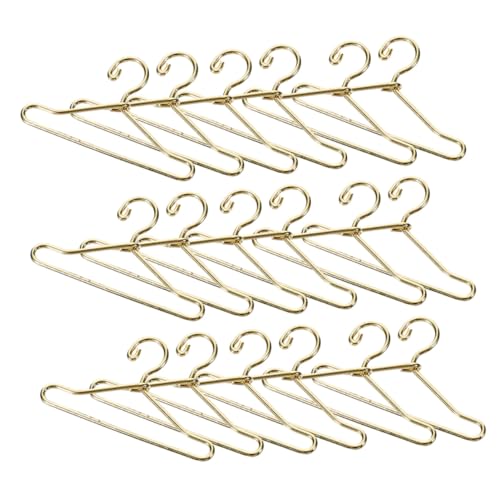 VALICLUD 24 Stück Teiliges Mini Kleiderbügel Goldfarbener Puppenhaus Kleiderständer für Mini Puppenkleidung Stilvolles Zubehör für Puppenhaus Kleiderschrank VALICLUD 24 Stück Teiliges Mini Kleiderbügel Goldfarbener Puppenhaus Kleiderständer für Mini Puppenkleidung Stilvolles Zubehör für Puppenhaus Kleiderschrank von VALICLUD