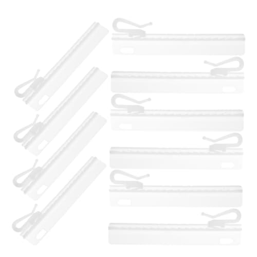 VALICLUD 25 Stück Teiliges Kunststoff Vorhanghaken mit Clipmechanismus verstellbar robust und langlebig geeignet für Fenster Duschvorhänge Decken und Türschienen einfache Montage von VALICLUD