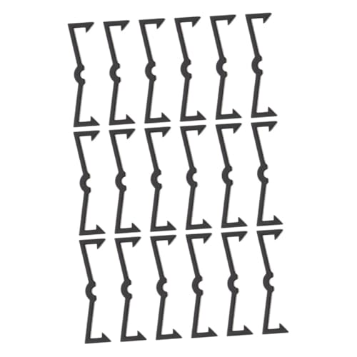 VALICLUD 250 Stück Robuste Kunststoff Halterungen für Pegboard Haken Sicherheitsclip für Wandmontage zum Organisieren von Garage Küche und Schlafzimmer von VALICLUD