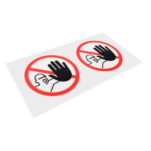 VALICLUD 2Stücke Do Not Touch Aufkleber Selbstklebende Warnschilder für Robuste Sicherheitsetiketten für Innen und Außenbereich Einfache Anwendung für Geräte VALICLUD 2Stücke Do Not Touch Aufkleber Selbstklebende Warnschilder für Robuste Sicherheitsetiketten für Innen und Außenbereich Einfache Anwendung für Geräte von VALICLUD