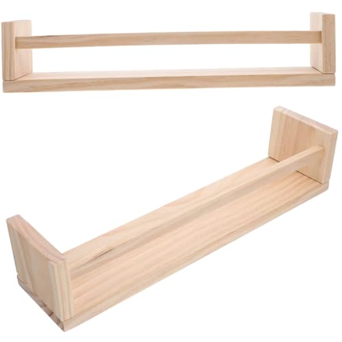 VALICLUD 2Stücke Wandhalterregal aus Holz Multifunktionale Wandregal zur Aufbewahrung von Toilettenartikeln Duschgel und Küchenutensilien Platzsparendes Design für Bad Schlafzimmer VALICLUD 2Stücke Wandhalterregal aus Holz Multifunktionale Wandregal zur Aufbewahrung von Toilettenartikeln Duschgel und Küchenutensilien Platzsparendes Design für Bad Schlafzimmer von VALICLUD