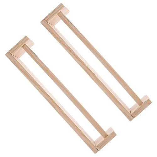 VALICLUD 2Stücke Wandmontierte Holzregale für Schlafzimmer und Wohnräume Robuste Wandlagerung mit Elegantem Design zur Organisation und Dekoration Jedem von VALICLUD