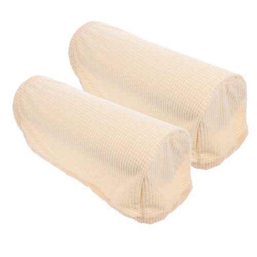 VALICLUD 2stücke Elastische Armlehnenbezüge Pflegeleichte Sofa Armlehnen Schoner Für Zuhause Und Büro Gemütlich Und Strapazierfähig Beige von VALICLUD