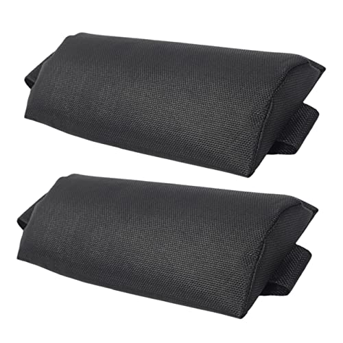 VALICLUD 2stücke Outdoor Kopfkissen Für Liegestühle Ergonomische Abnehmbare Kopfstütze Für Gartenmöbel Bequemes Nackenkissen Für Entspannte Stunden Im Freien Schwarz von VALICLUD