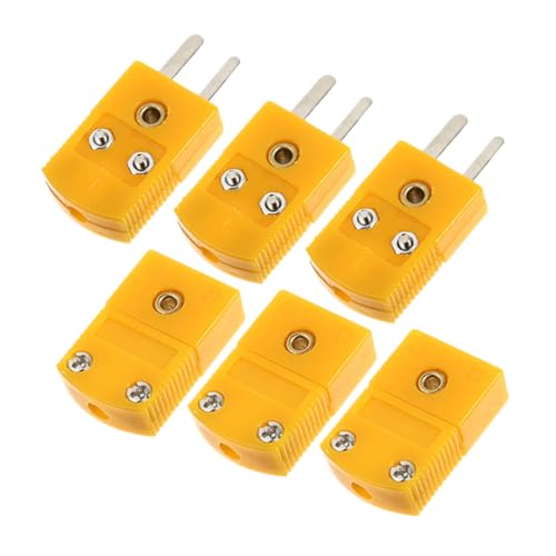VALICLUD 3 Sätze Thermocouple Stecker Adapter K Kunststoff Männlich Weiblich Thermoelement Verbindungsstück Kompakt Leicht Einfache Montage Langlebig von VALICLUD