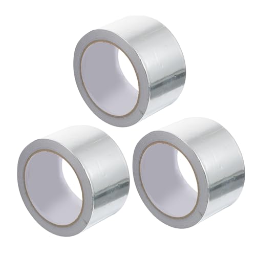 VALICLUD 3 Stück Aluminium Reparaturband Selbstklebend Wasserfest Hitzebeständig für Auto Rohrisolierung Abdichtung und Reparatur Stark Haftend Wetter und Abriebfest von VALICLUD