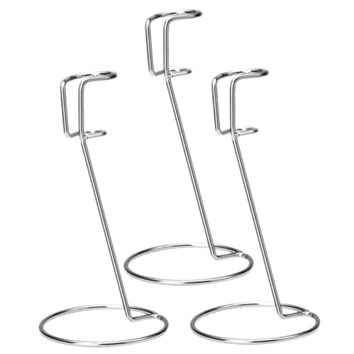 VALICLUD 3 Stück Edelstahl Eierquirl Ständer Vielseitiger Milchmixer Halter Platzsparendes Küchenzubehör für Familie Restaurant Langlebig und Rostfrei Praktisches Mixer Regal von VALICLUD
