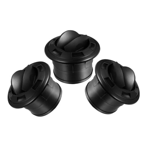 VALICLUD 3 Stück Runde Luftauslass Lüftungsgitter für Wohnmobil und Bus Schwarzer Klimaanlagen-auslass mit Schrauben zur Optimierten Luftstromverteilung und Universeller Passform VALICLUD 3 Stück Runde Luftauslass Lüftungsgitter für Wohnmobil und Bus Schwarzer Klimaanlagen-auslass mit Schrauben zur Optimierten Luftstromverteilung und Universeller Passform von VALICLUD