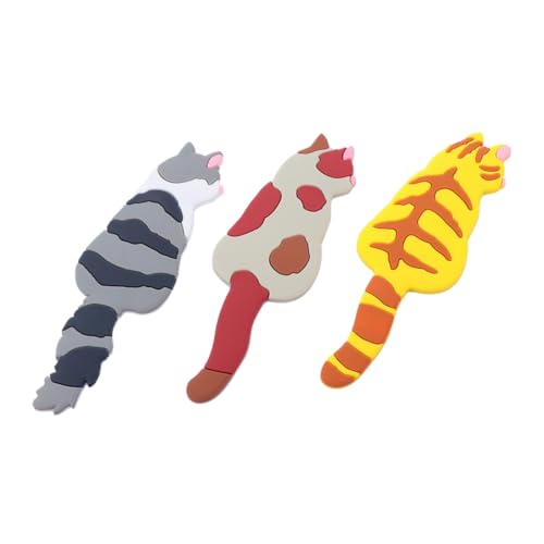 VALICLUD 3 Stück Teiliges Cartoon Magnetische Haken mit Hoher Haftkraft Trennbare Kühlschrankmagnete in Tierform Flexible Aufhängung Einfache Anbringung und Rückstandsfreie Entfernung für von VALICLUD